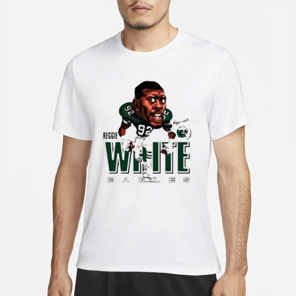 Reggie White Philadelphia Eagles Legend Retro Caricature T-Shirts