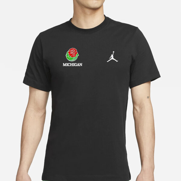 Rose Bowl Michigan Air Jordan Logo T-Shirt