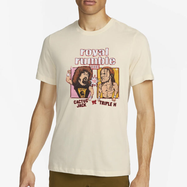 Royal Rumble 2000 Cactus Jack Vs Triple H T-Shirt2