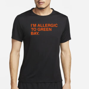 Sean Abram I’m Allergic To Green Bay T-Shirt4