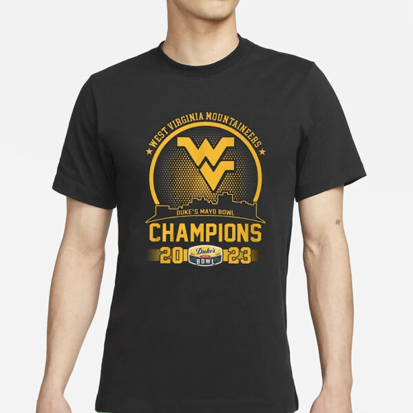 West Virginia Mountaineers Duke’s Mayo Bowl Champions 2023 T-Shirt