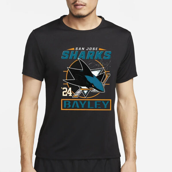 Bayley San Jose Sharks 24 T-Shirt2