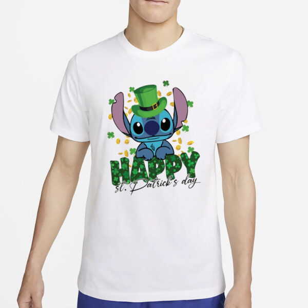 Happy St.patrick Day 2024 Stitch T-Shirt2