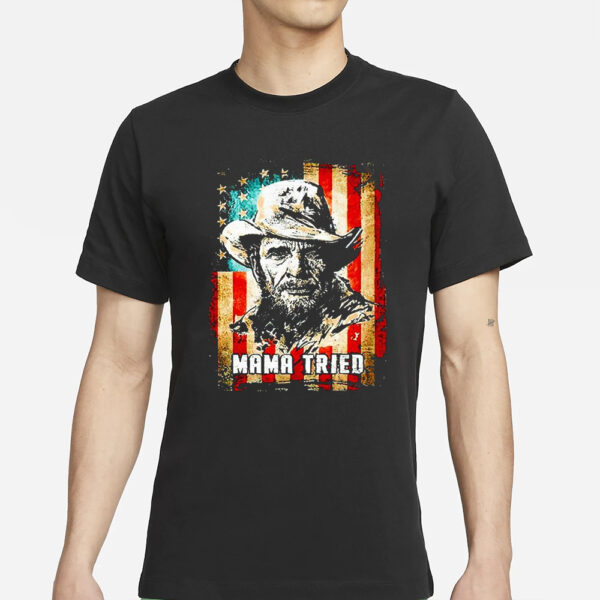 Mama Tried American Flag Retro T-Shirts