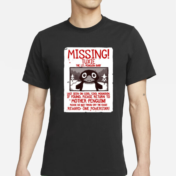Missing Tuxie The Li'L Penguin Baby T-Shirts