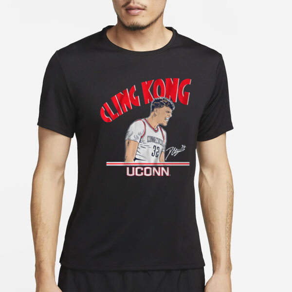 Uconn Basketball Donovan Clingan Cling Kong T-Shirt4