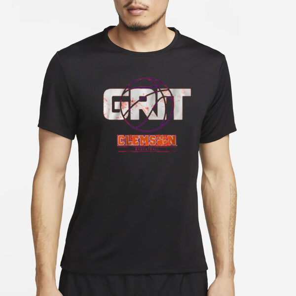 Clemson Basketball Grit T-Shirt4