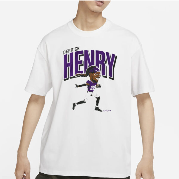 Derrick Henry Baltimore Caricature T Shirt