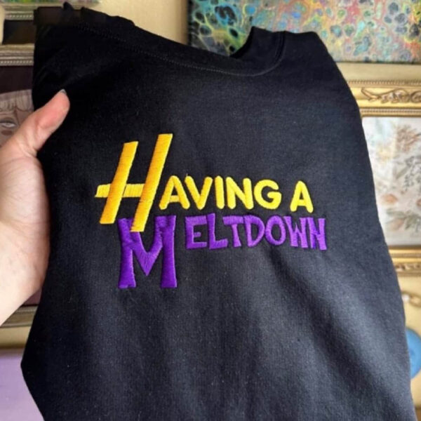 Hannah Montana Having A Meltdown Embroidered T-Shirthannah Montana Having A Meltdown Embroidered T-Shirt