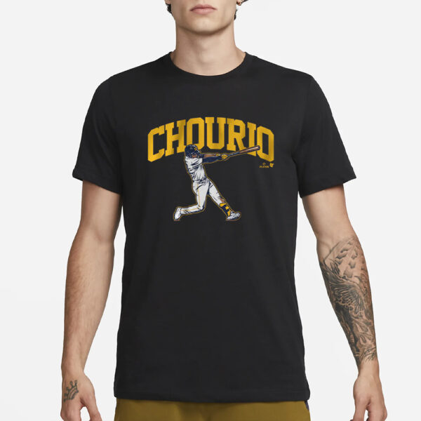 Jackson Chourio Slugger Swing T-Shirt3