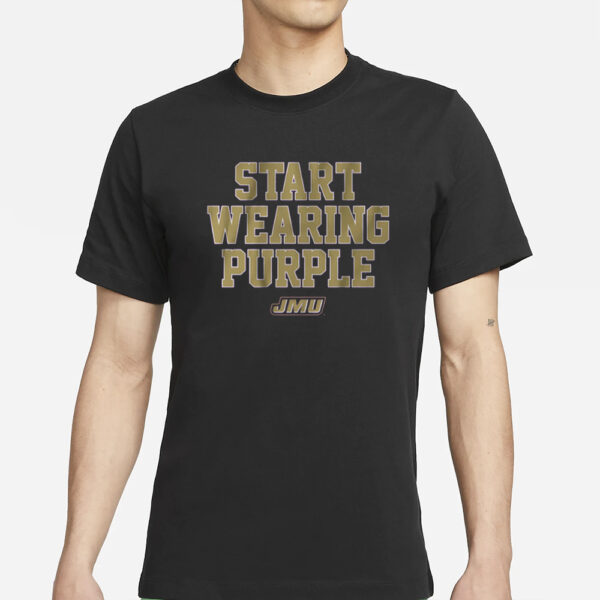 Jmu Start Wearing Purple T-Shirts