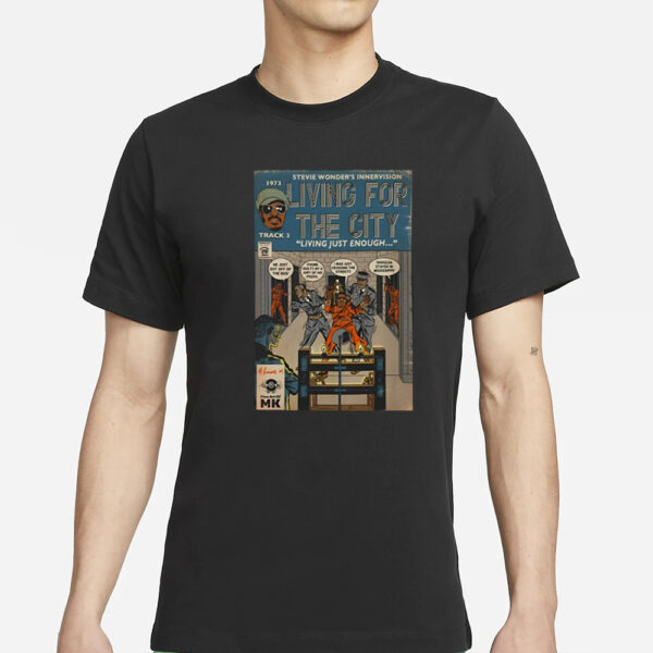 Michaelkreiserart Stevie Wonder'S Innervision Living For The City T-Shirt