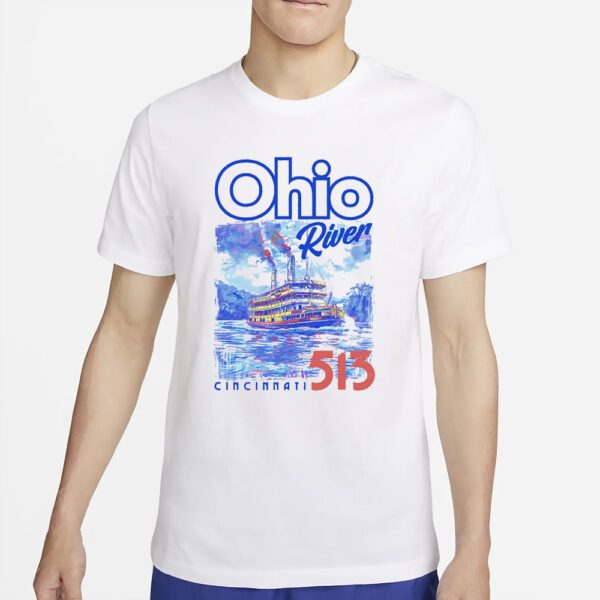 Ohio River Watercolor T-Shirt2