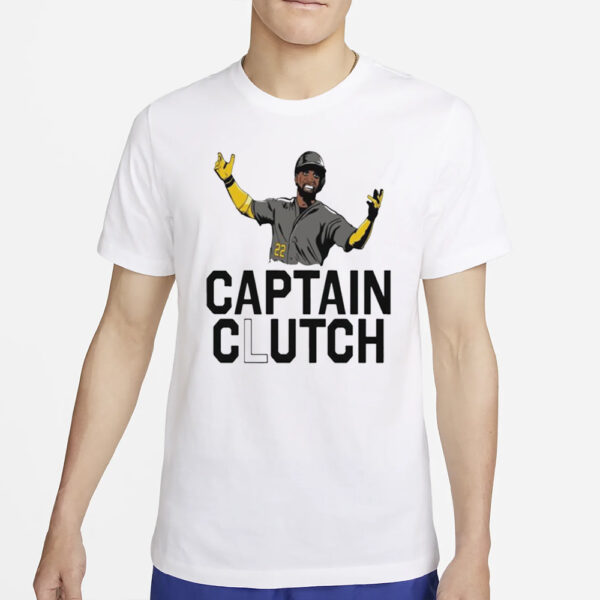 Pirates Andrew Smiling Mccutchen Captain Clutch T-Shirt4