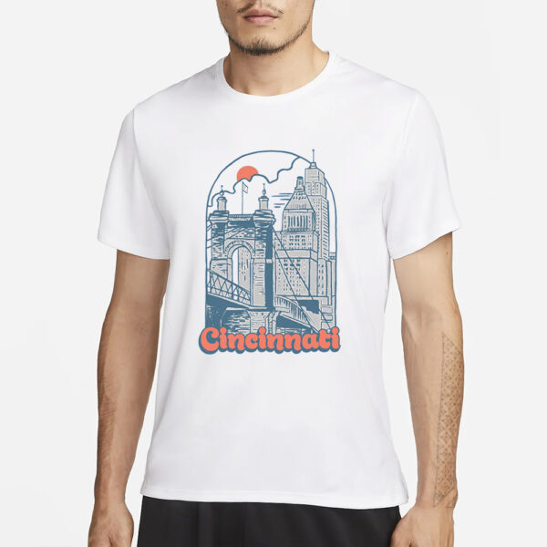 The Cincinnati Skyline Spring Break Edition T-Shirt3