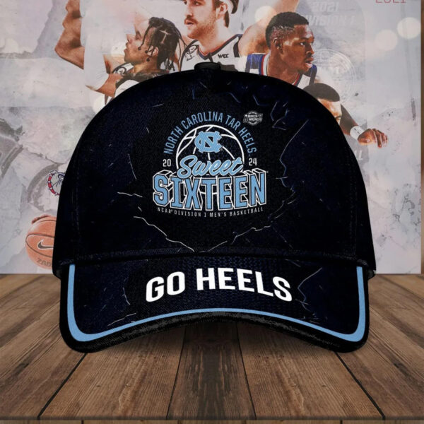 Tar Heels 2024 Ncaa Men’s Basketball Tournament March Madness Sweet Sixteen Defensive Stance Hat2