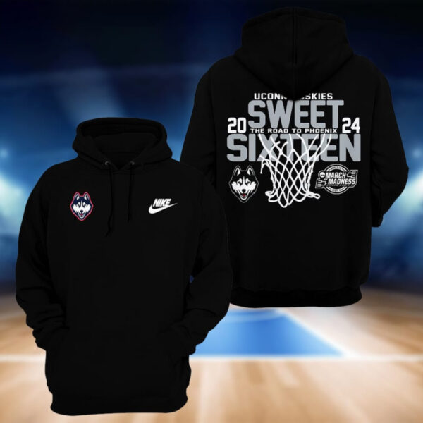 Uconn Huskies Sweet 2024 The Road To Phoenix Hoodie2
