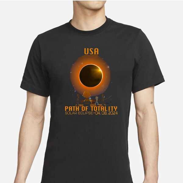 Usa Path Of Totality Solar Eclipse April 8Th 2024 T-Shirts