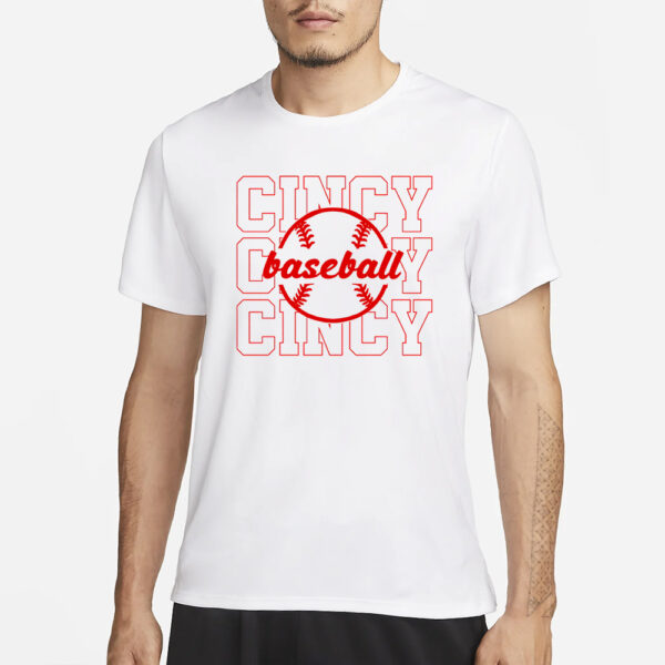 Cincy Baseball - Game Day Rosie T-Shirt3