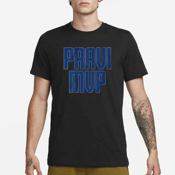 Dallas Mavericks Wear 'Pravi Mvp' T-Shirt1