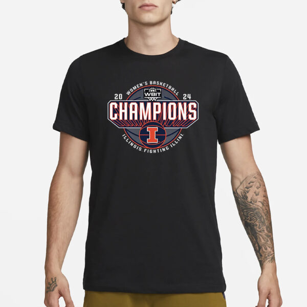 Fighting Illini 2024 Wbit Champions T-Shirt1
