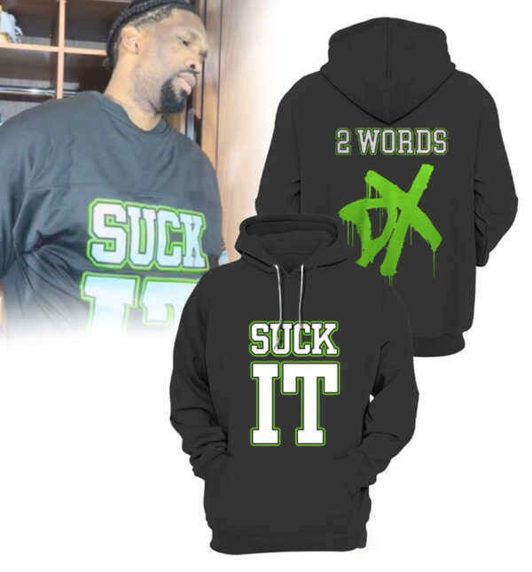 Joel Embiid 76Ers Suck It 2 Words Dx Hoodie
