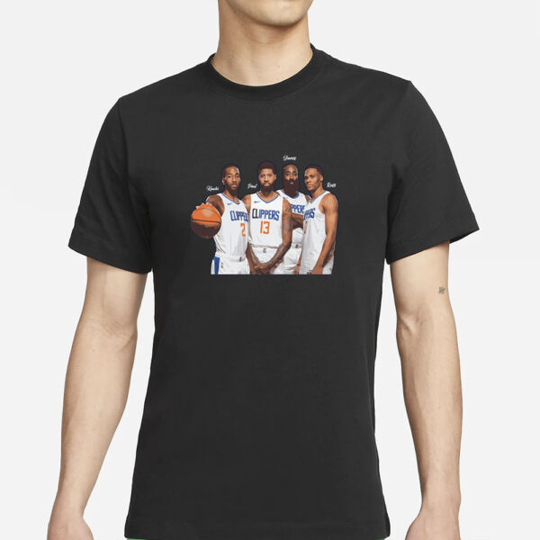 Kawhi Paul George Russell Westbrook James Harden La Clippers Nba T-Shirts