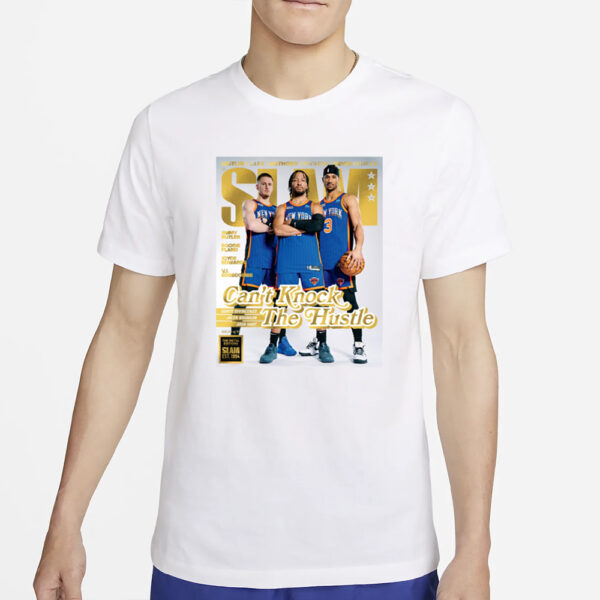 Knicks Slam 249 Donte Divincenzo Jalen Brunson Josh Hart T-Shirt6