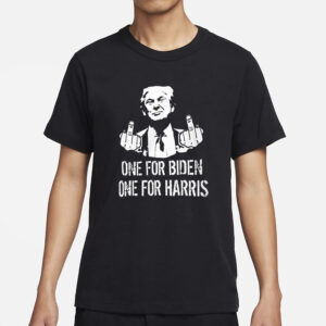 One For Biden One For Harris Trump T-Shirt2