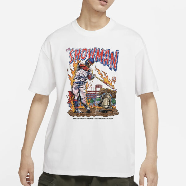 Phillies Bryce Harper The Showman T-Shirt Giveaway 2024