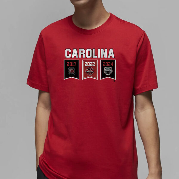 South Carolina Women'S Basketball 2024 Championship Banners T-Shirt2