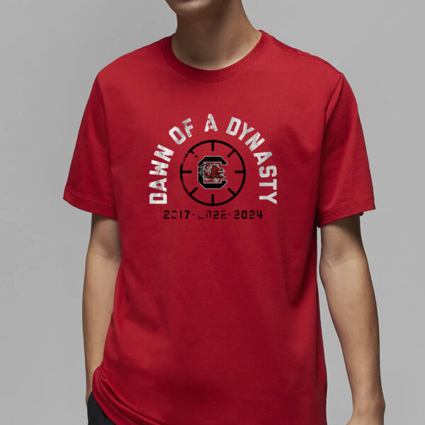 South Carolina Women'S Basketball Dawn Of A Dynasty T-Shirt4