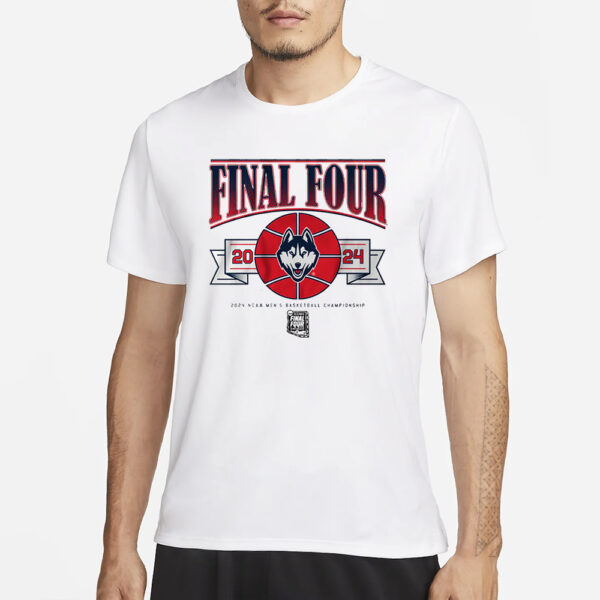 Uconn Men'S Basketball 2024 Final Four T-Shirt3
