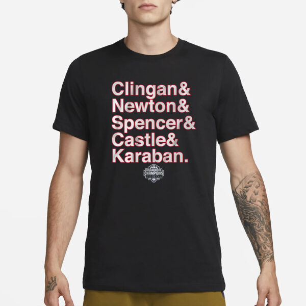 Uconn Men'S Basketball National Champs Starting 5 T-Shirt12