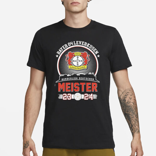 Bayer 04 Leverkusen Bundesliga Deutscher Meister 2023-2024 T-Shirt3