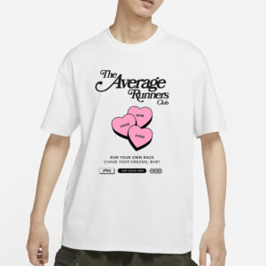 AVERAGE RUNNERS LOVE HEARTS T-SHIRTS