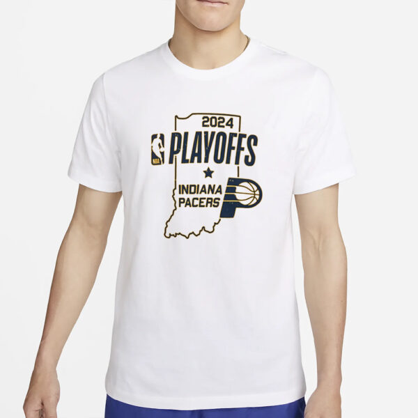 Adult Indiana Pacers 2024 Nba Playoffs State Of Mind Round 2 T-Shirt 5