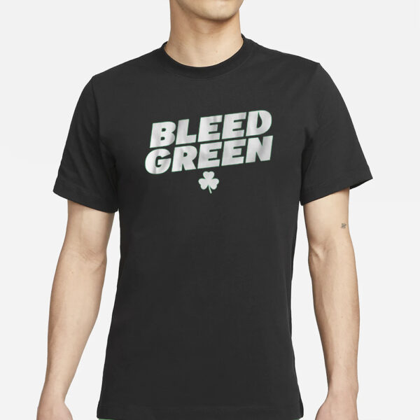 Boston Basketball Bleed Green T-Shirt