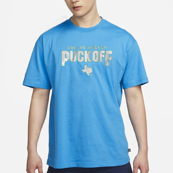 Dallas Hockey Puck Off T-Shirt3