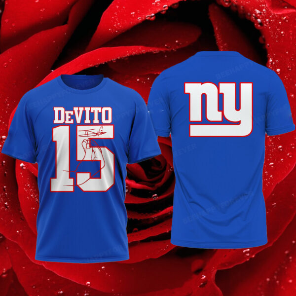 Giants-Tommy Devito No 15 T-Shirt