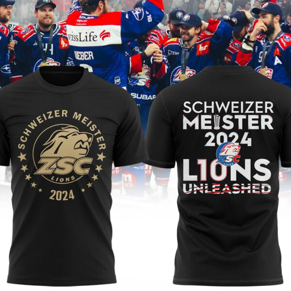 Lions Schweizer Meister 2024 L10Ns Unleashed T-Shirt2