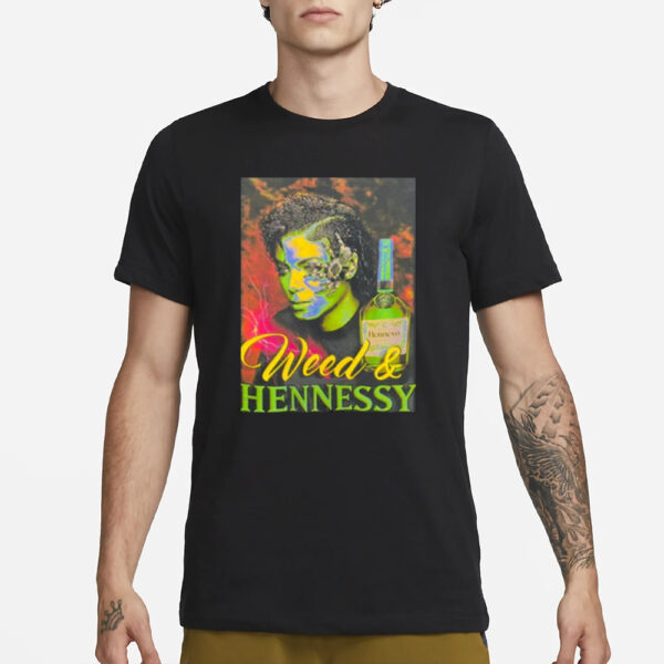 Rxk Nephew Wearing Weed &Amp; Hennessey T-Shirt3