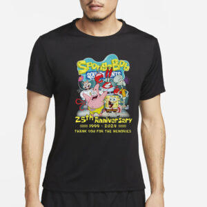 SpongeBob SquarePants 25th Anniversary 1999-2024 Thank You For The Memories T-Shirt5