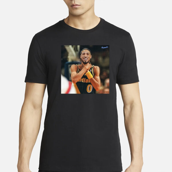 The Pacers Tyrese Haliburton Choke Like Reggie Miller T-Shirts