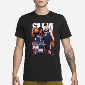 Dan Hurley Donovan Clingan And Stephon Castle Built 2 Win T-Shirt1