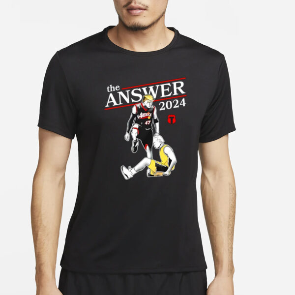 Donald Trump Vs Joe Biden The Answer 2024 T-Shirt5