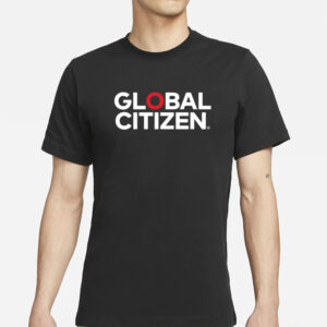 Hugh Jackman Wearing Global Citizen Logo T-Shirt