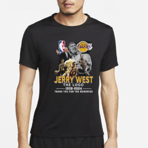 Jerry West The Logo 1938-2024 Thank You For The Memories T-Shirt5