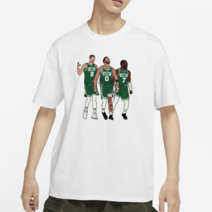 Kristaps Porzingis, Jayson Tatum And Jaylen Brown Big 3 Boston T-ShirtS