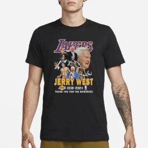 Lakers Jerr West 1938-2024 Thank You For The Memories T-Shirt32